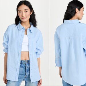 Anine Bing Sky Blue Button Down Shirt (new)